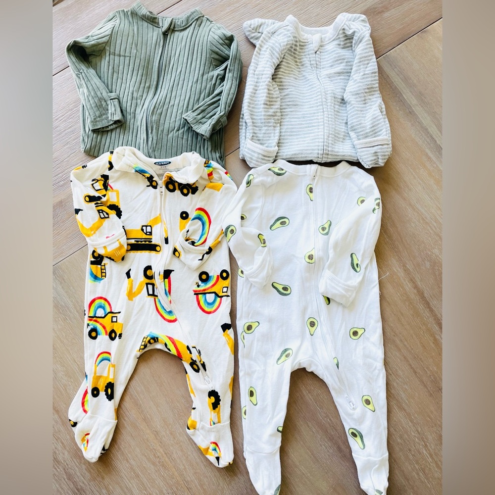 Four onesie pajama bundle